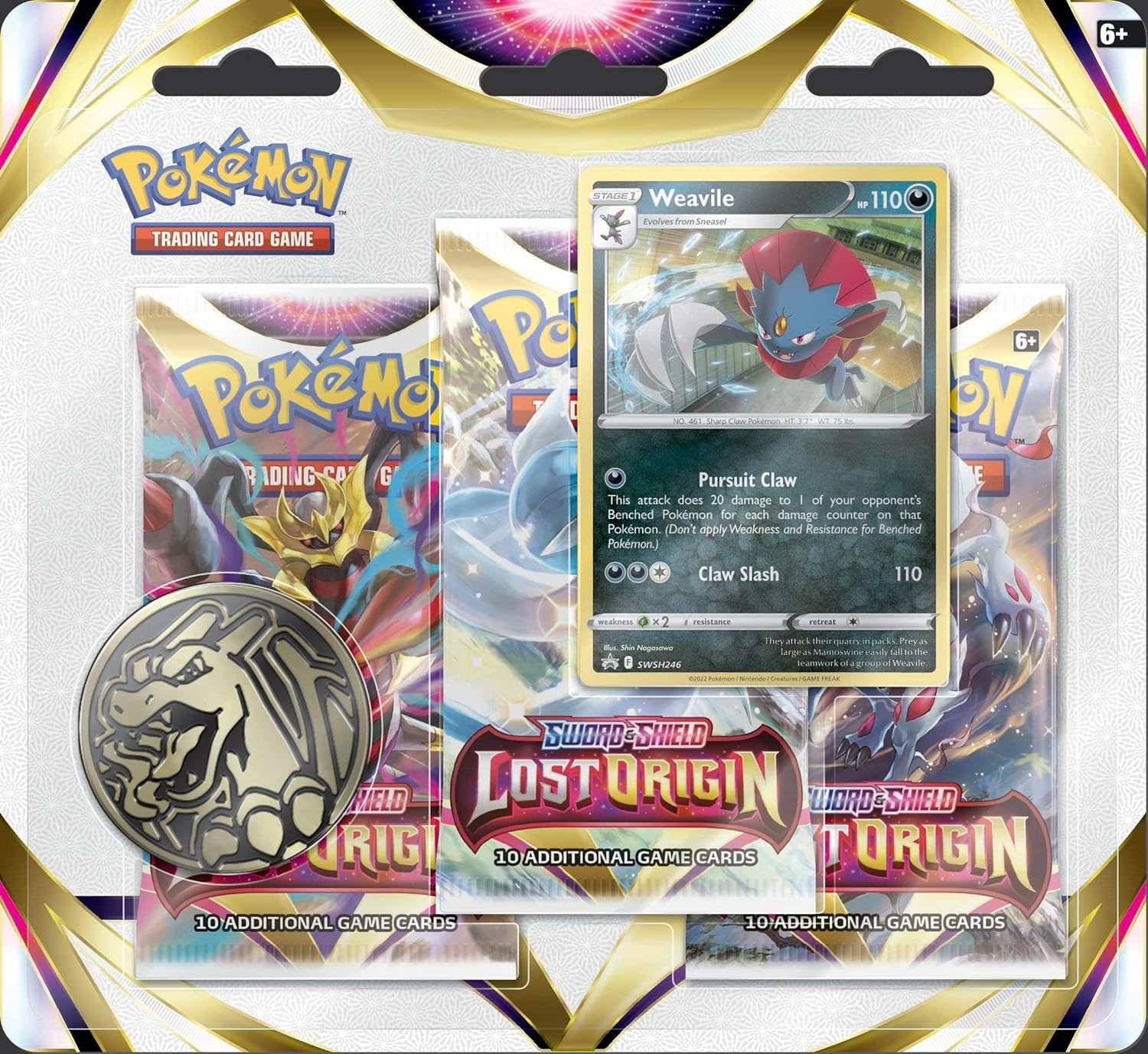 Pokemon Lost Origin 3-Pack Blister Weaville Pack