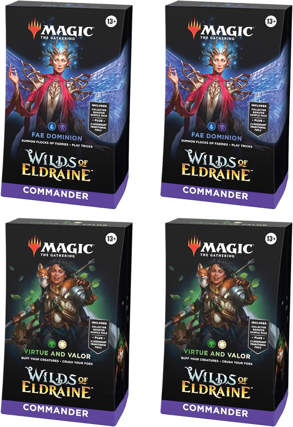 MTG Winds of Eldraine Set of 4 Commander Decks