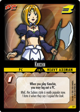 Dot Hack Kaochin 2P1 Foil Card