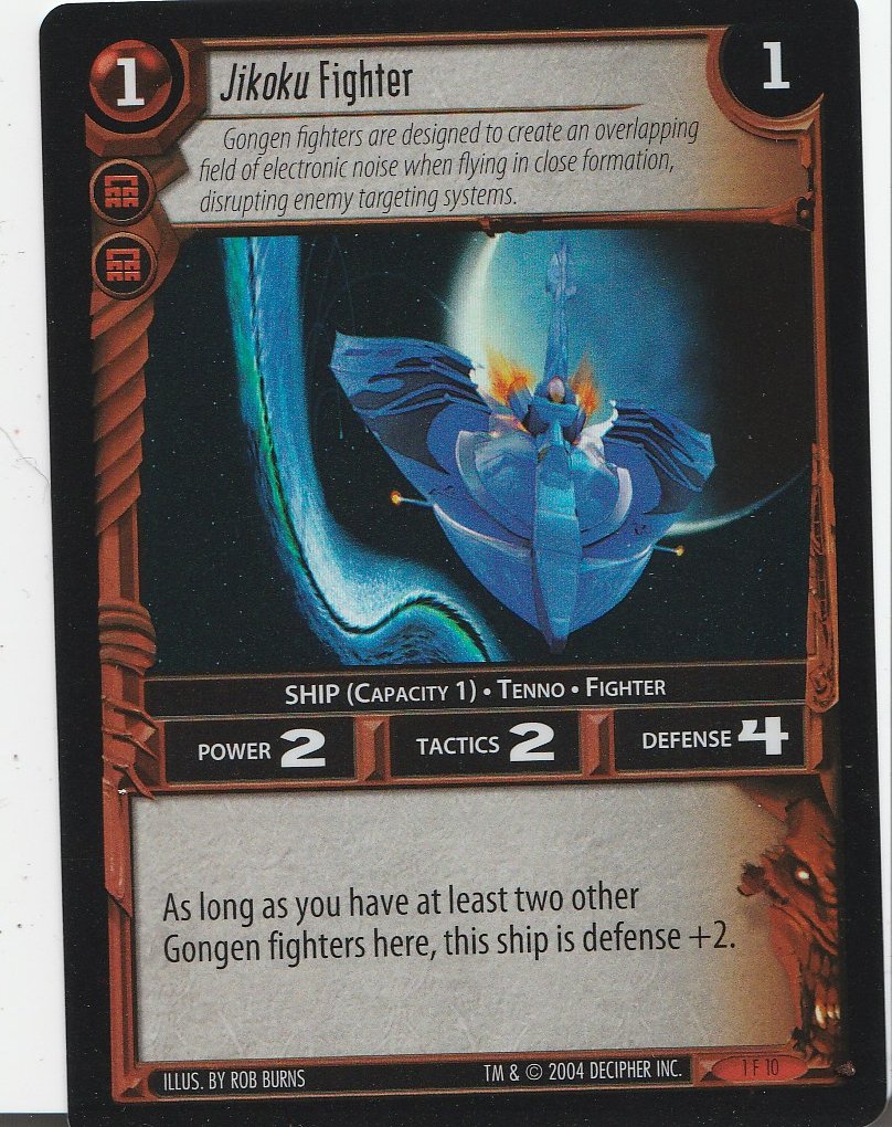 Wars TCG Tournament Foil Jikoku Fighter Card 1F10